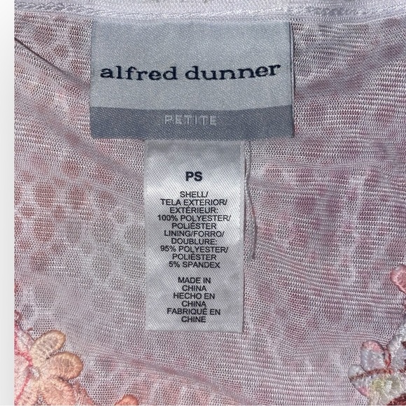 Alfred Dunner Top Pink Size Petite Small - Picture 6 of 8